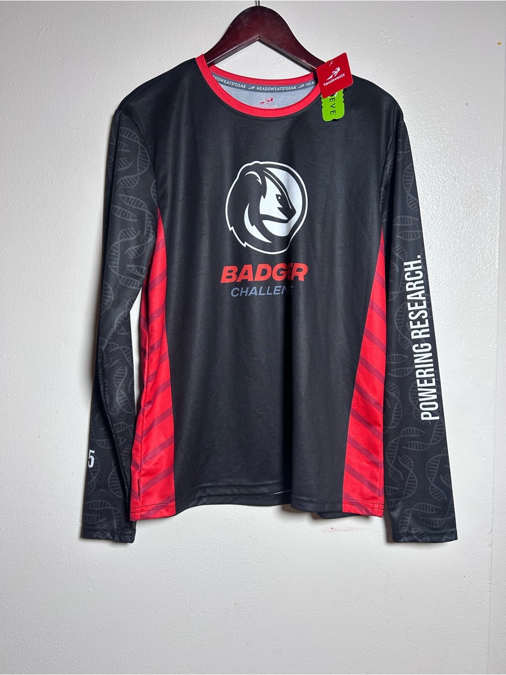 Challenge Men’s Black & Red Long-Sleeve Jersey